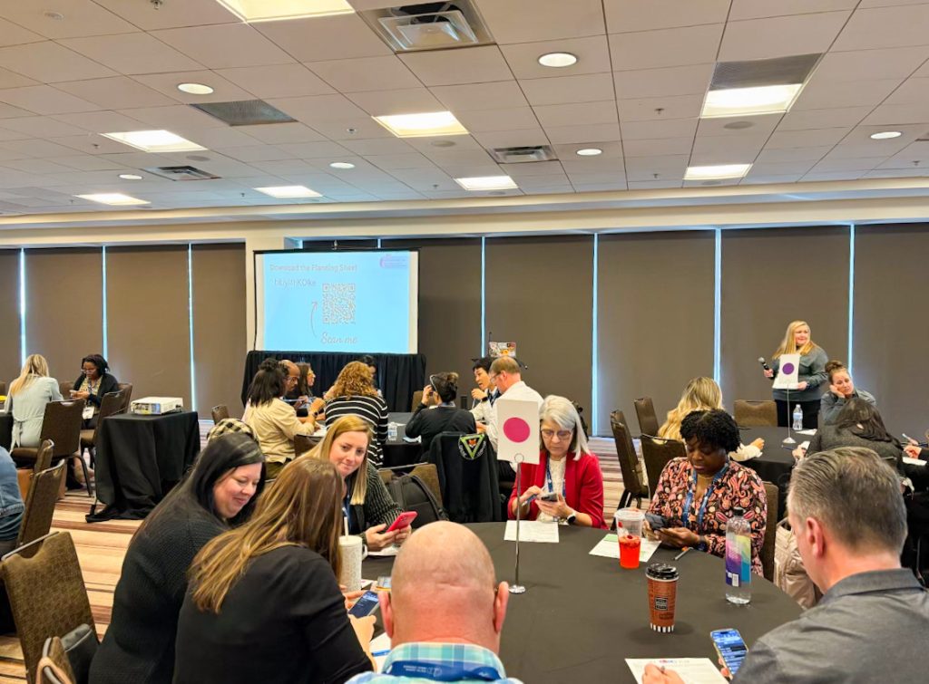 Microschool advocates networking during the DLAC 2025 education conference